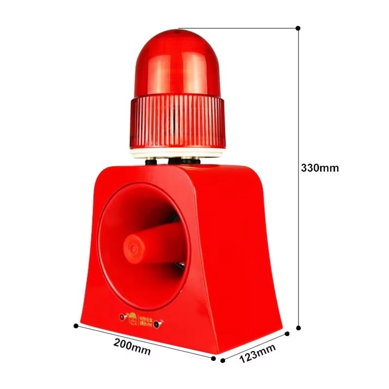 Outdoor Lighting Wireless - Draagbare 12V beveiligingsalarmsirene 120dB, draadloze afstandsbediening