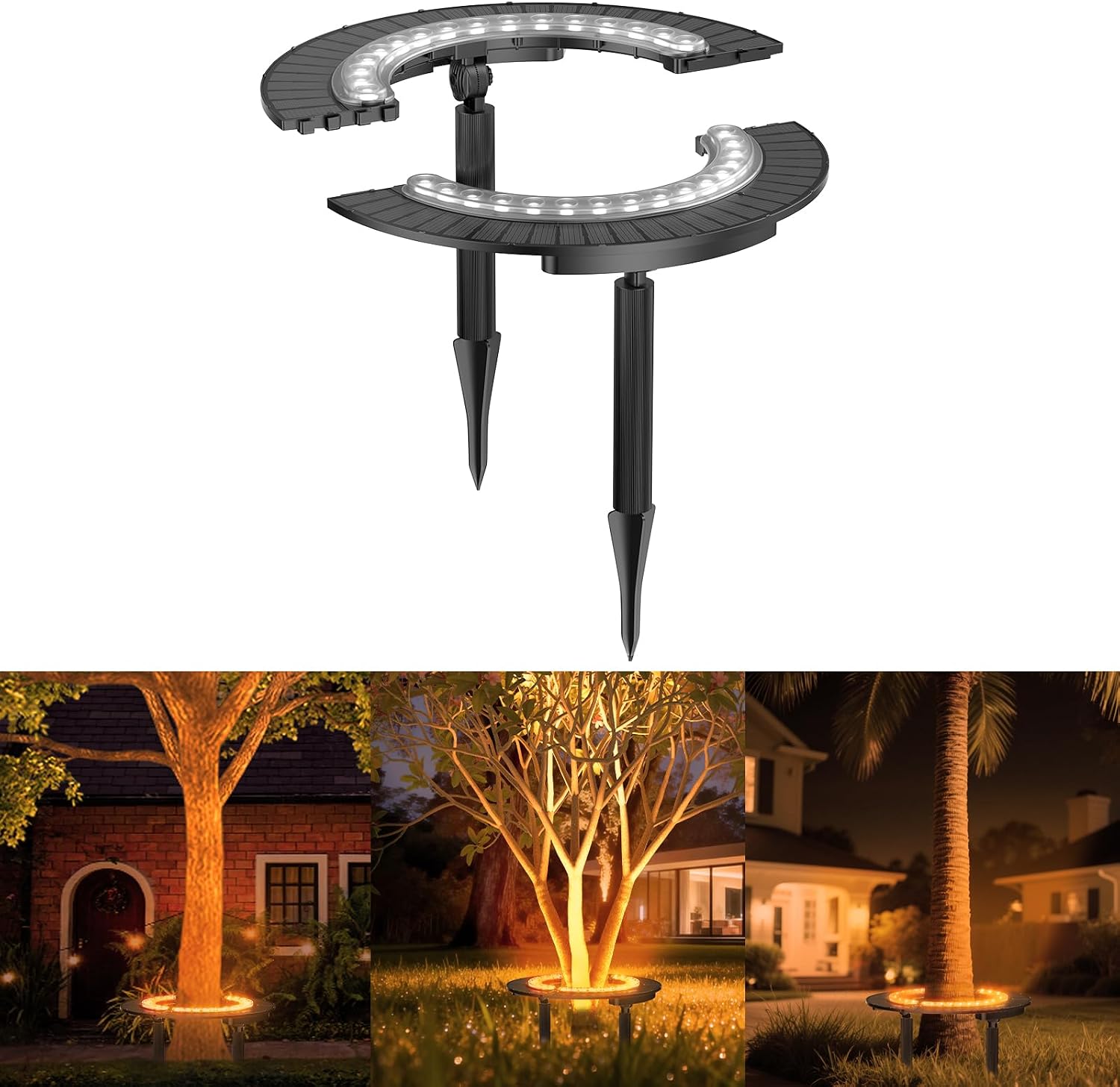 Outdoor Lighting Wireless - Solar Palmboomlamp Draadloos Tuinverlichting Warm Wit
