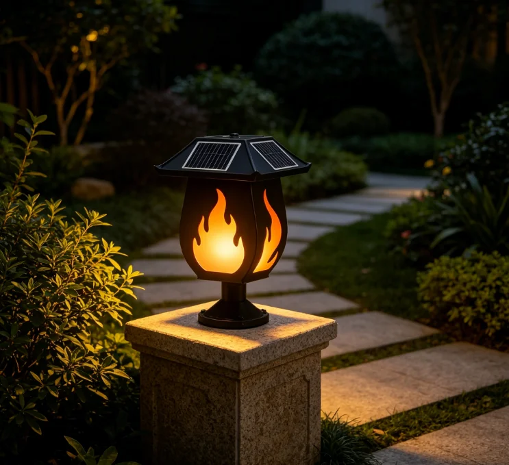 Zonne-kolomkoplampen met gesim - Outdoor Lighting And Landscape recensie en prijs