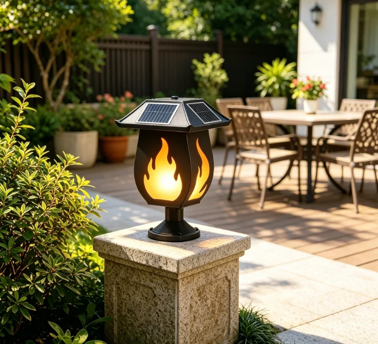 Zonne-kolomkoplampen met gesim - Outdoor Lighting And Landscape recensie en prijs