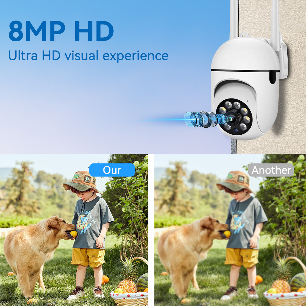 8MP 2.4G Wifi IP CCTV Camera K - Outdoor Lighting Track recensie en prijs