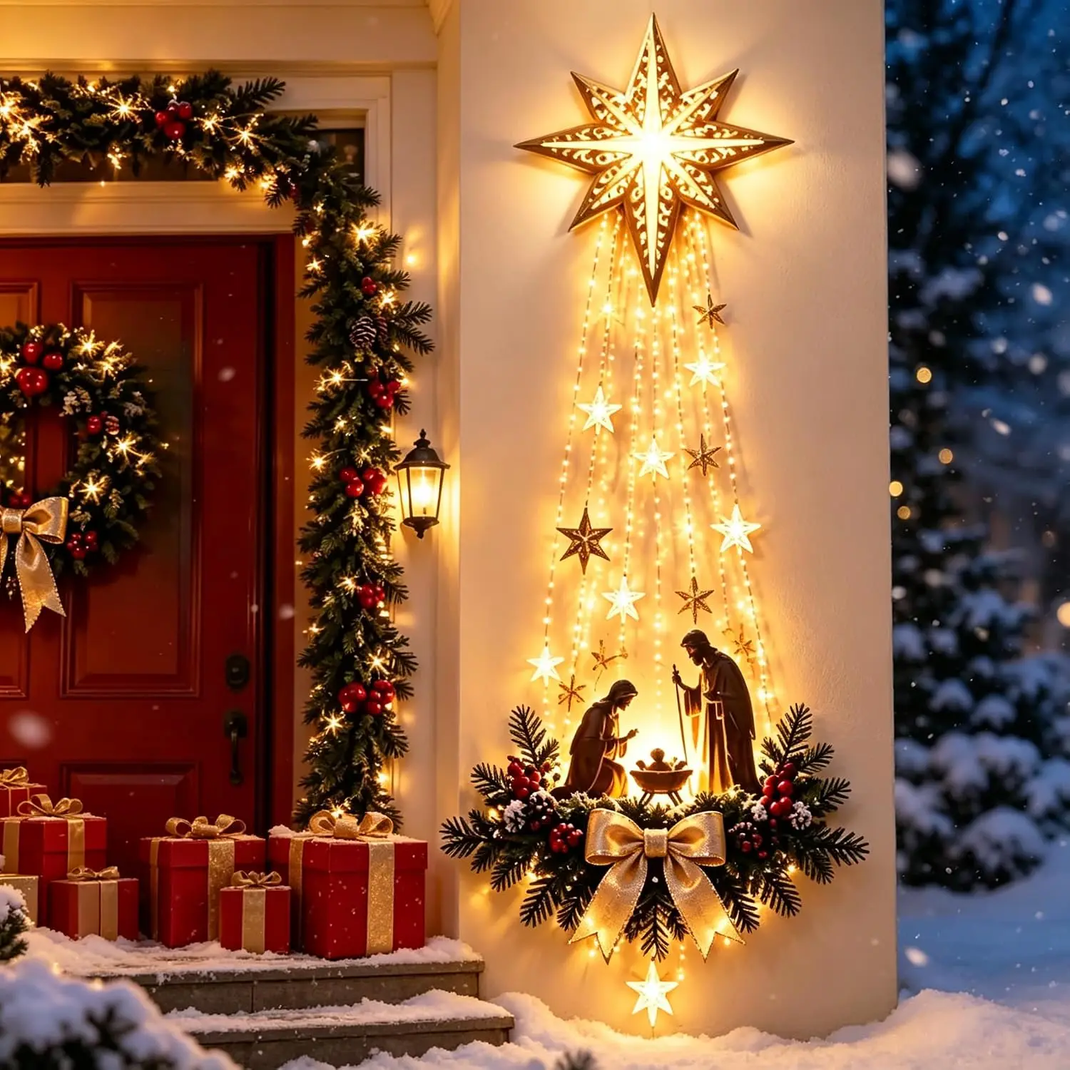 1-5 stuks gloeiende kerstdeurh - Outdoor Lighting Effects recensie en prijs